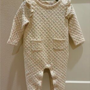 Gap Quilted Cream Kids One Piece